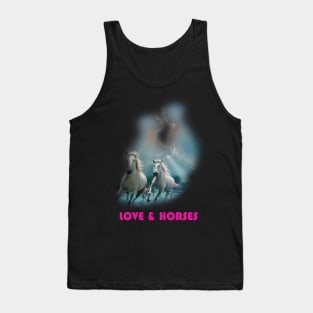 Love & Horses design Tank Top